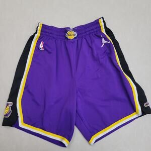 Nike LA Lakers Swingman Shorts Purple Mens Size XL 42 AJ5615-504 Basketball